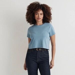 Madewell Boxy-Crop Basic Tee
